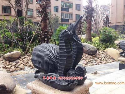 海馬-玻璃鋼仿銅海馬雕塑 永恒的藝術之美