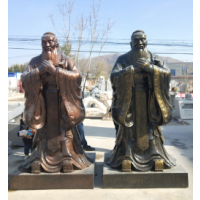 西北孔子玻璃鋼雕塑 傳統與現代的藝術交融