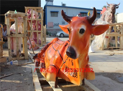 康大雕塑 打造精致玻璃鋼黃牛與家禽雕塑，細節圖片展示工藝之美