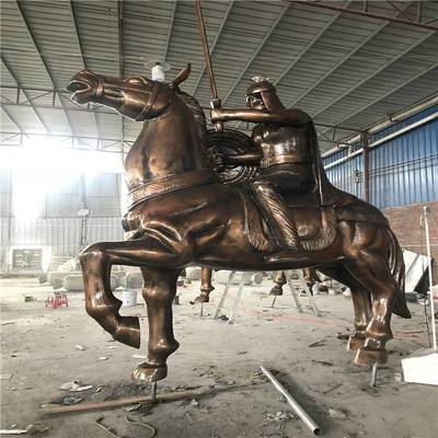 景觀仿銅人物雕塑 專業廠家生產的玻璃鋼歷史人雕像